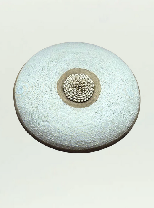 White Beaded Shield