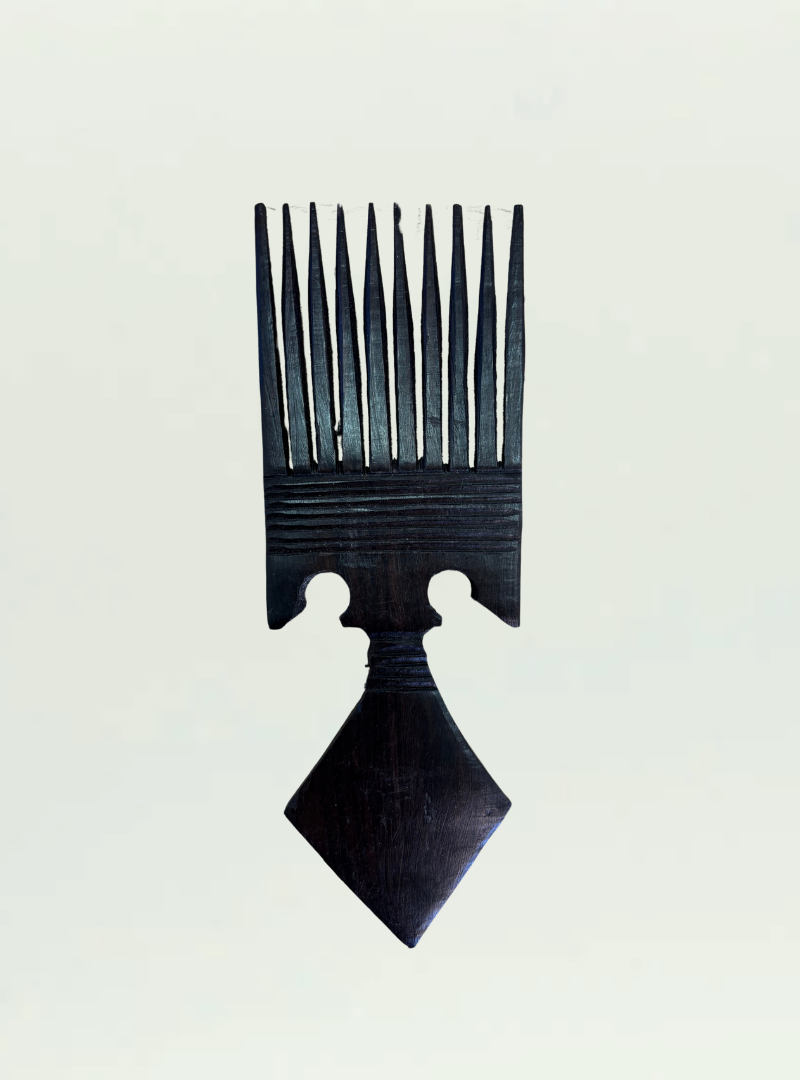 Afro Comb Dark Wood