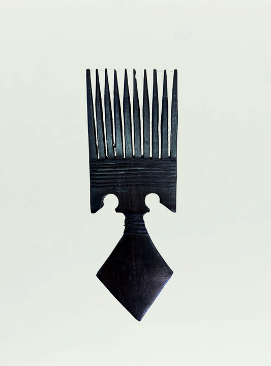 Afro Comb Dark Wood