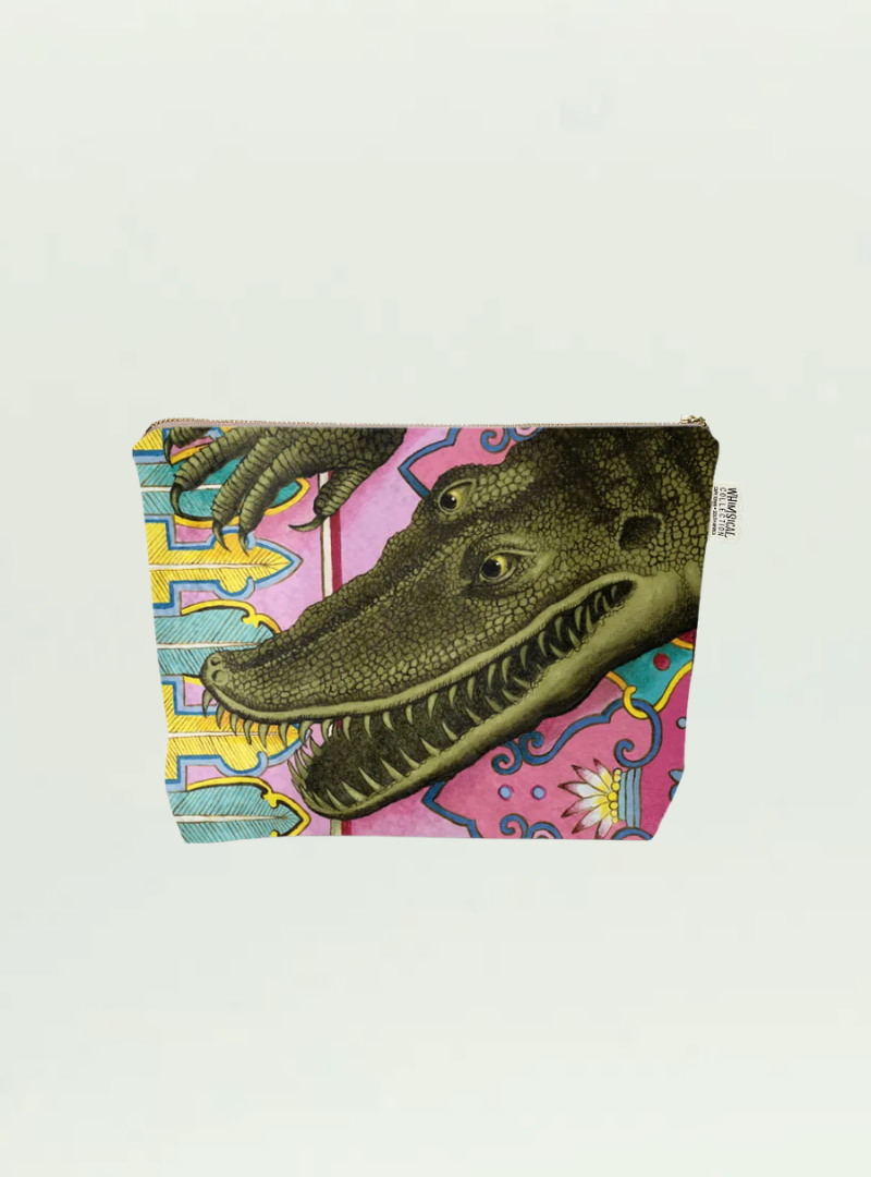 Crocodile Velvet Toiletry Bag