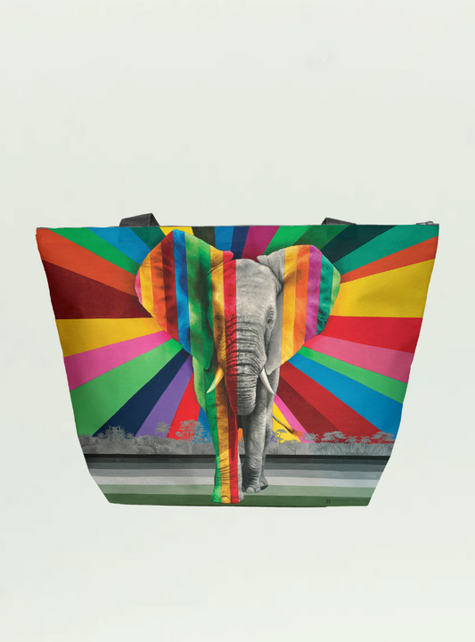 Elephant in Colour Maxi Bag