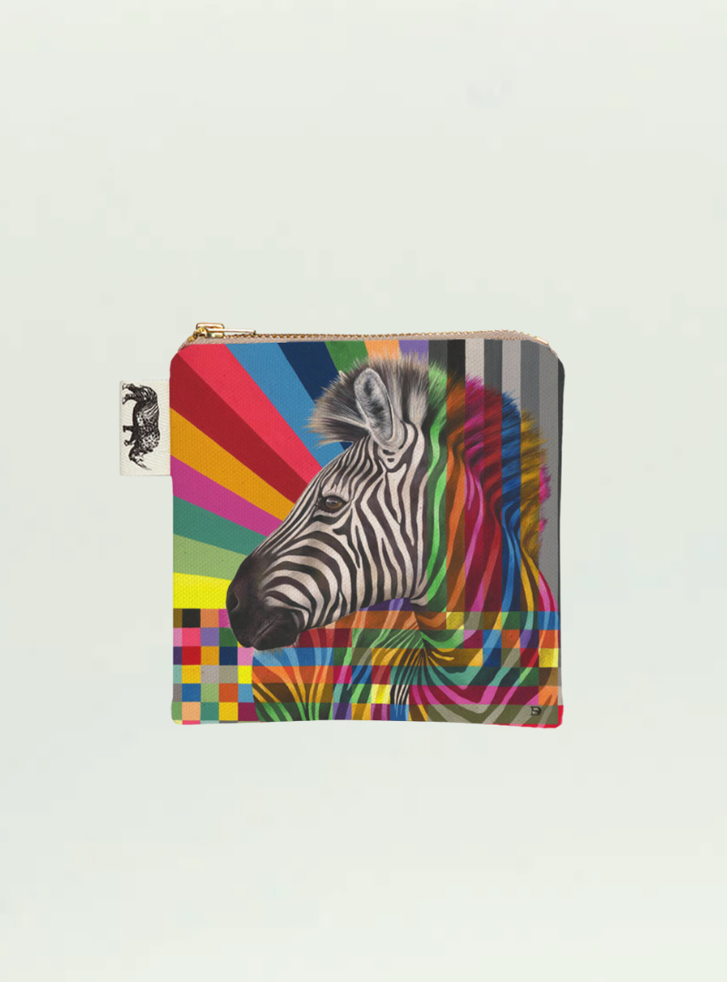 Zebra in Colour Coin Purse
