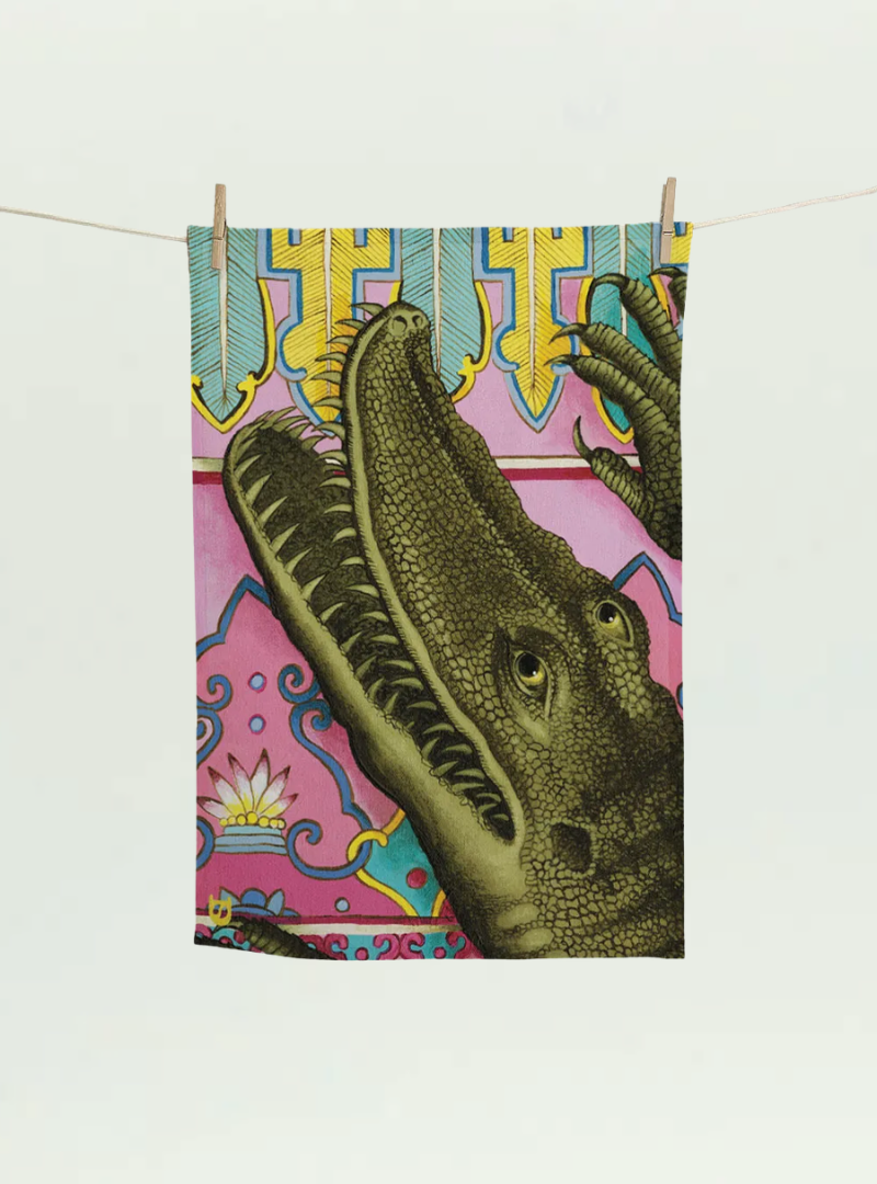 Crocodile Tea Towel