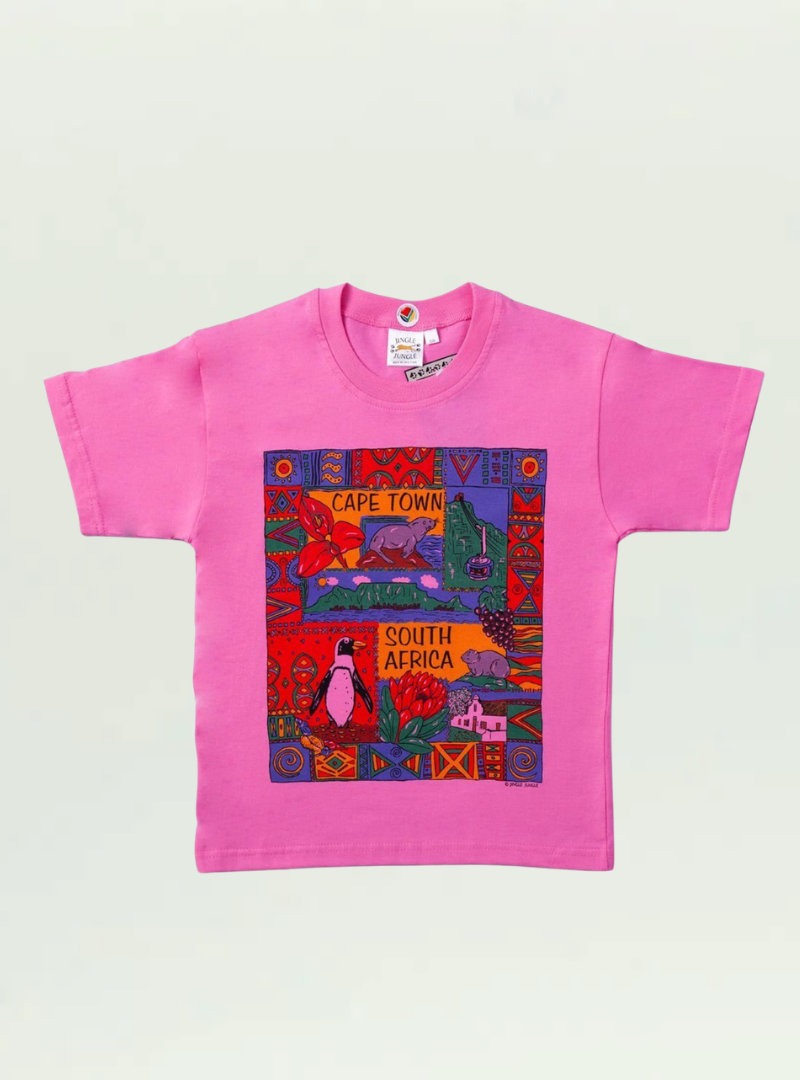 Girls Cape Town Pink T-shirt