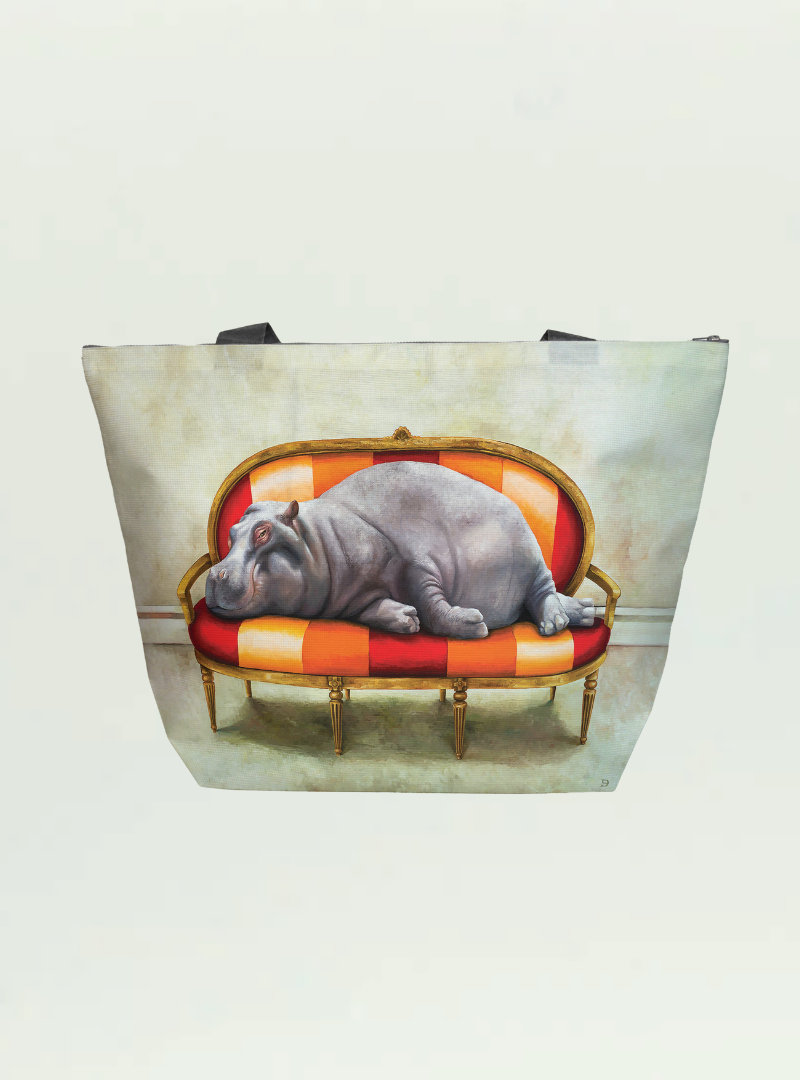 Hippo at Leisure Maxi Bag