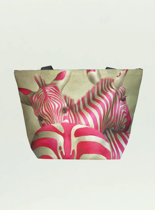 Pink Zebra Maxi Bag