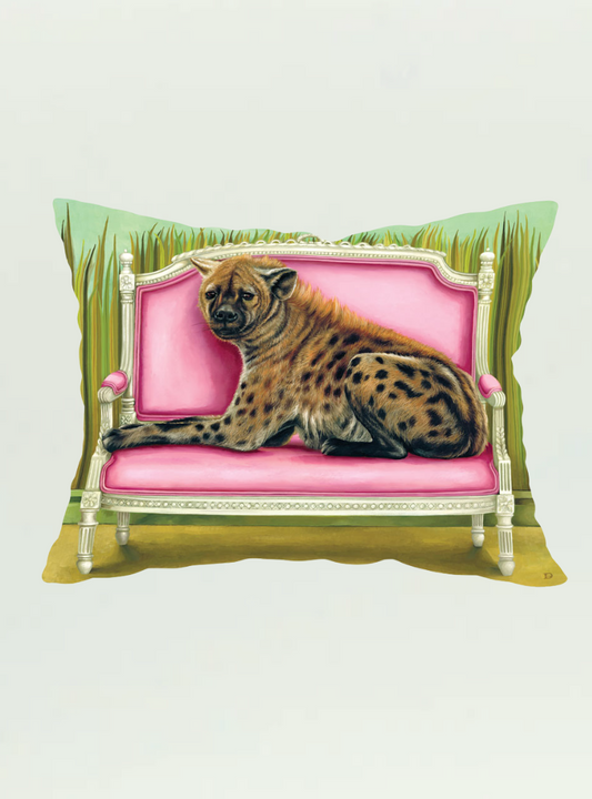 Spotted Hyena at Leisure Pillow Cover