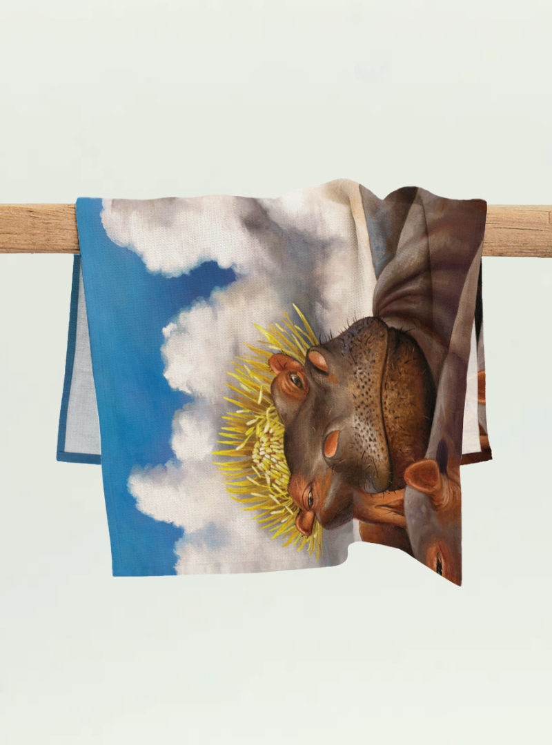 Spirit Hippo Tea Towel