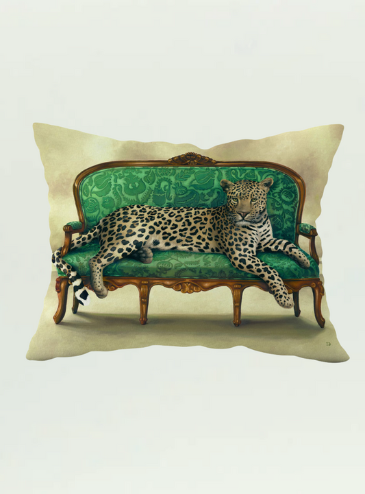 Leopard at Leisure Pillow Cover