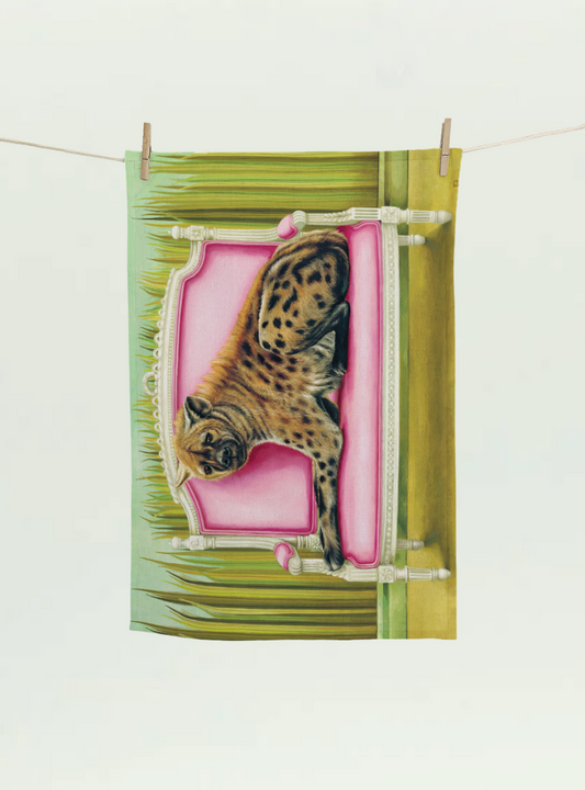 Spotted Hyena at Leisure Tea Towel