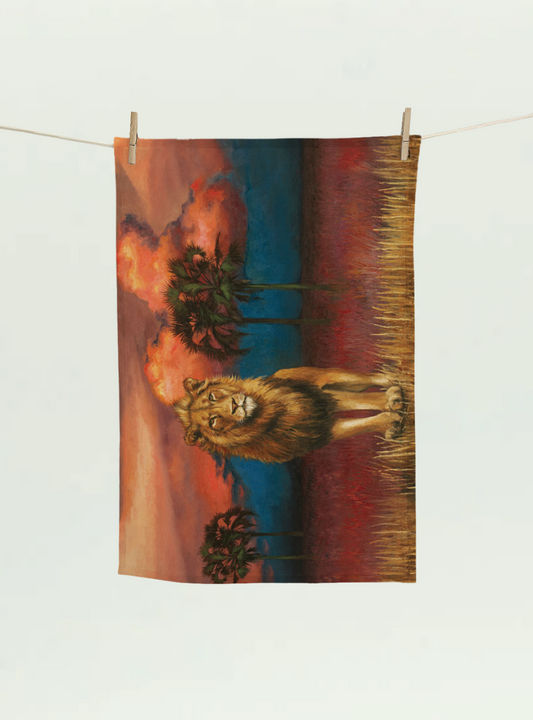 Spirit Lion Tea Towel