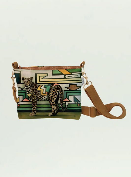 Ndebele Leopard Sling Bag