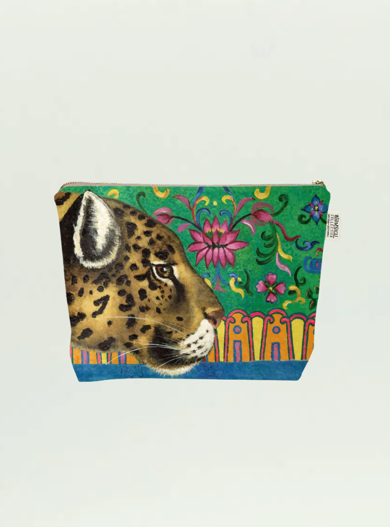 Leopard Velvet Toiletry Bag