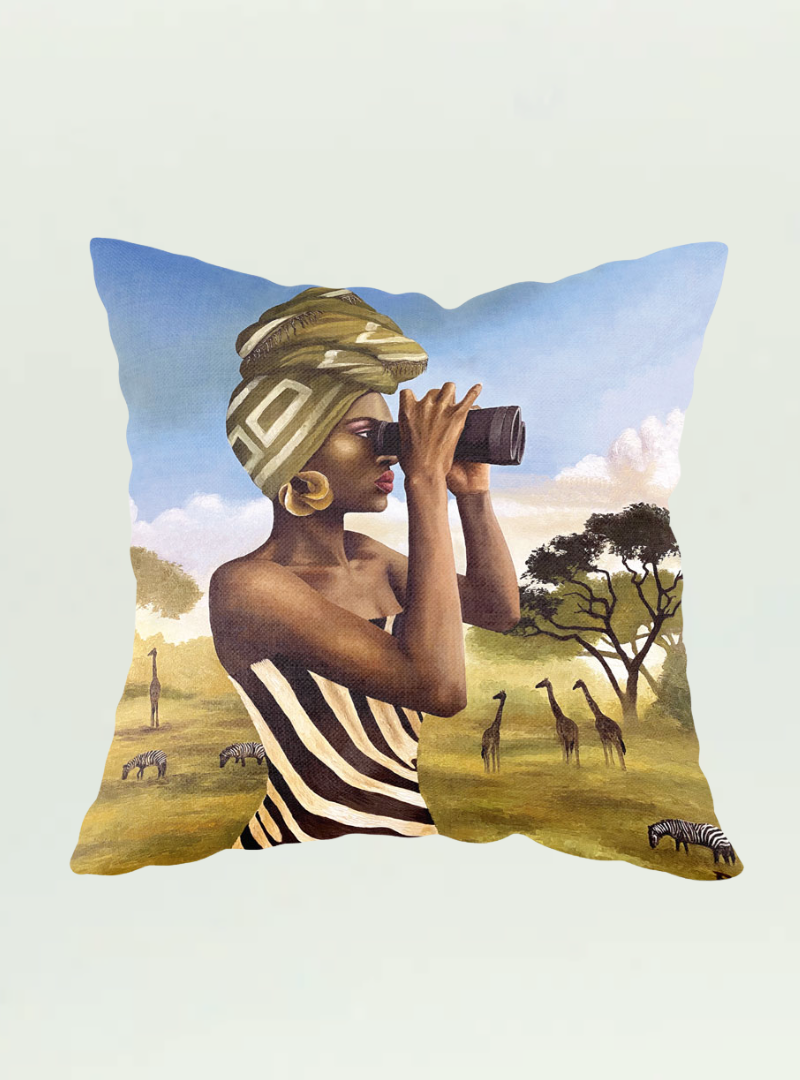 African Safari Pillow Cover