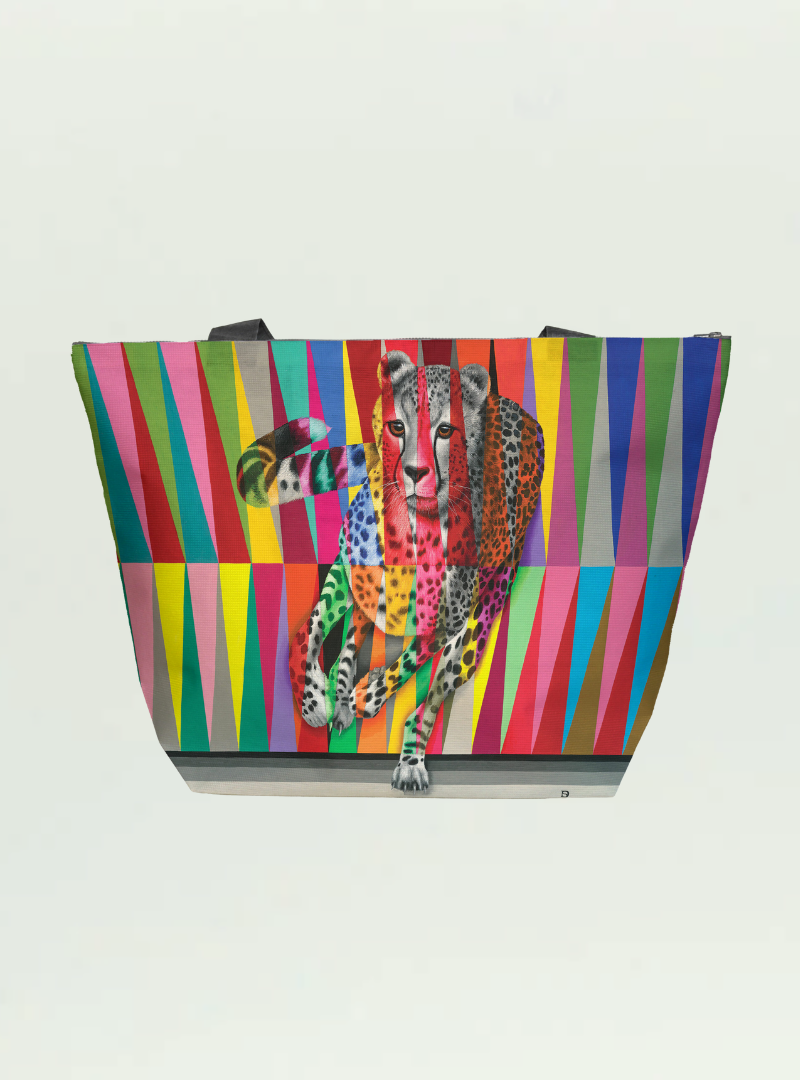 Cheetah in Colour Maxi Bag