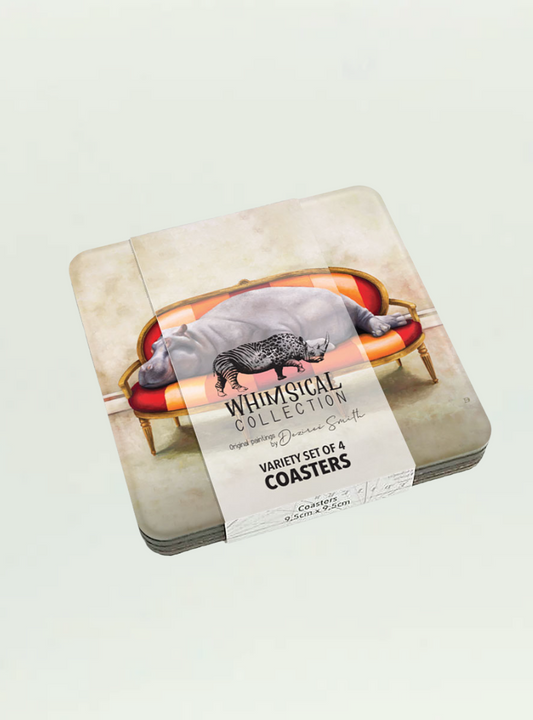 Hippo 4 Pack Variety Coasters
