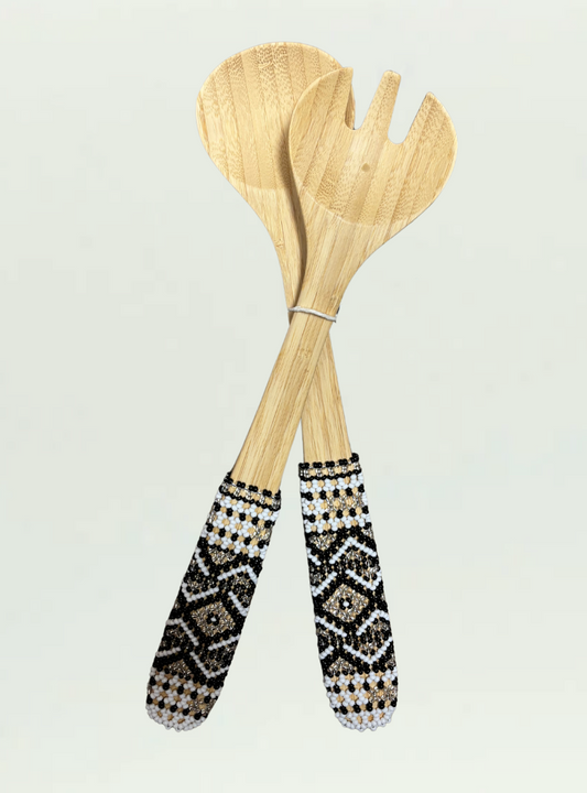 Viva Afrika Bamboo Salad Servers