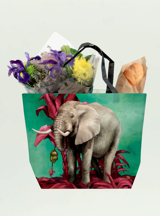 Spirit Elephant Recycled Shopper