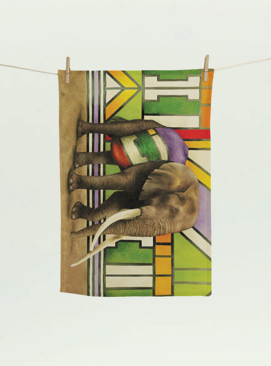 Ndebele Elephant Tea Towel