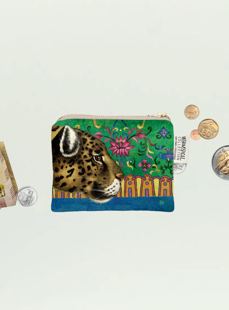 Leopard Velvet Coin Purse