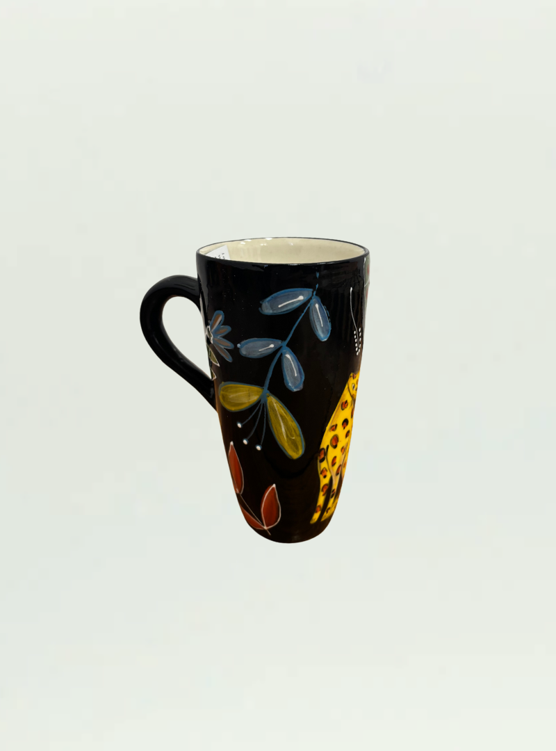 Tall Imibala Cheetah Black Cup