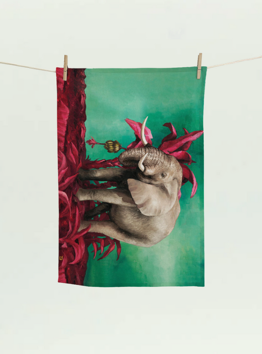 Spirit Elephant Tea Towel