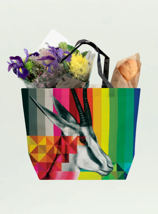 Springbok in Colour Recycled Shopper