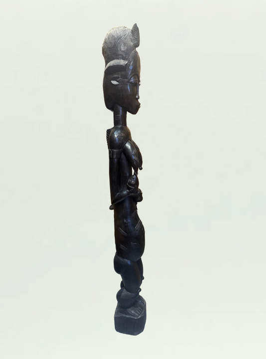 Ivory Coast Tall Wooden Figure