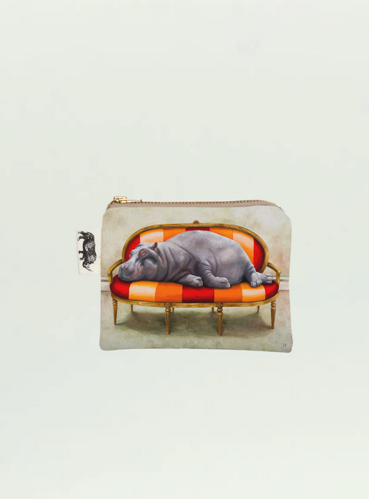 Hippo at Leisure Coin Purse
