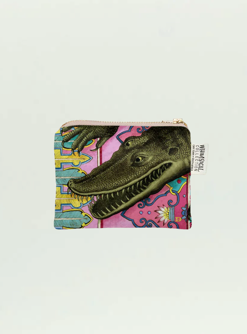 Crocodile Velvet Coin Purse