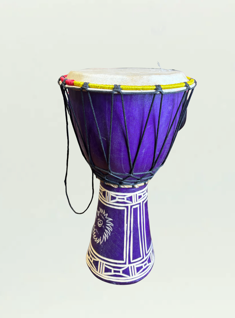 Purple Djembe Drum 35cm