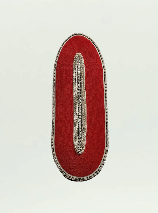 Red Long Beaded Shield