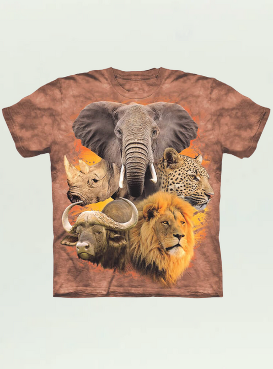 Kool Africa Unisex Big Five Dyed T-shirt