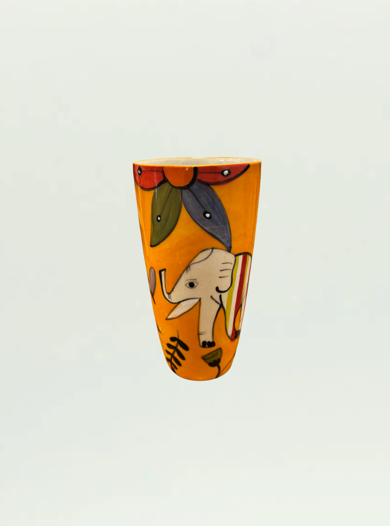 Tall Imibala Elephant Orange Cup