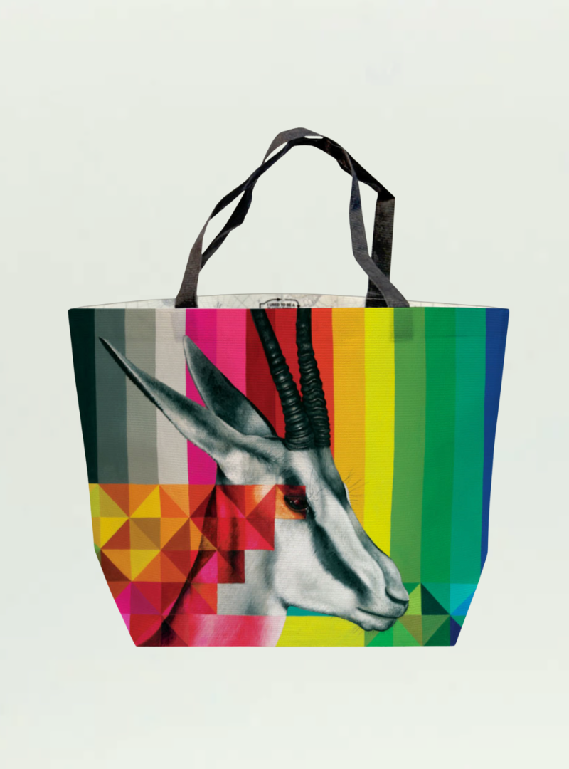 Springbok in Colour Recycled Shopper