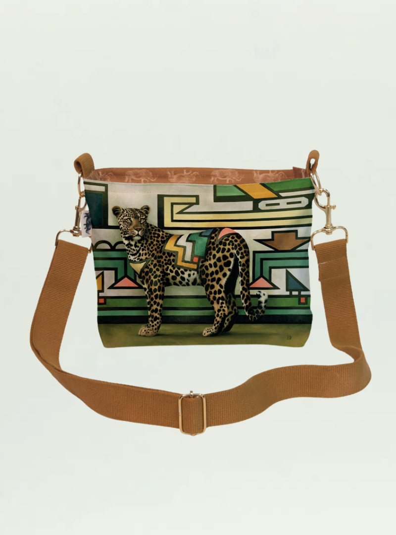 Ndebele Leopard Sling Bag
