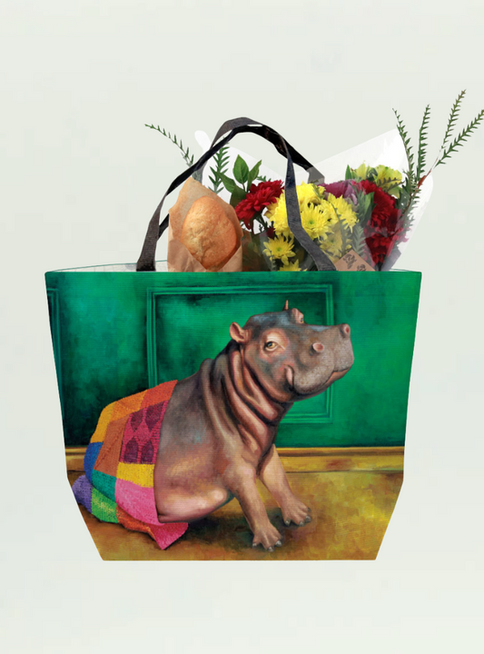 Hippo Warrior Recycled Shopper
