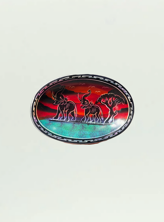 Kisii Stone Oval Bowl