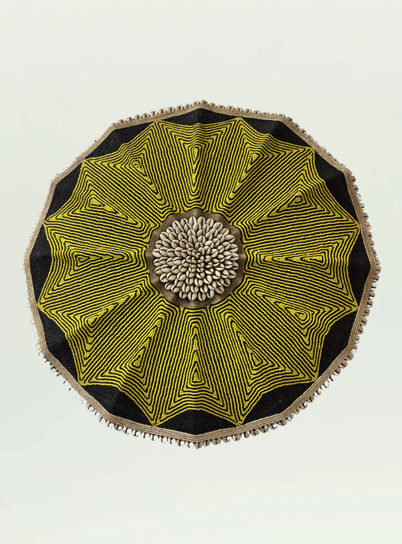 Yellow Beaded Shield