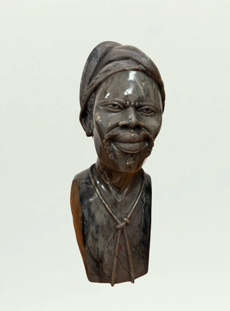 African Warrior Head