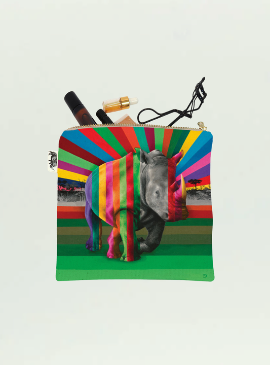 Rhino in Colour Coin Purse