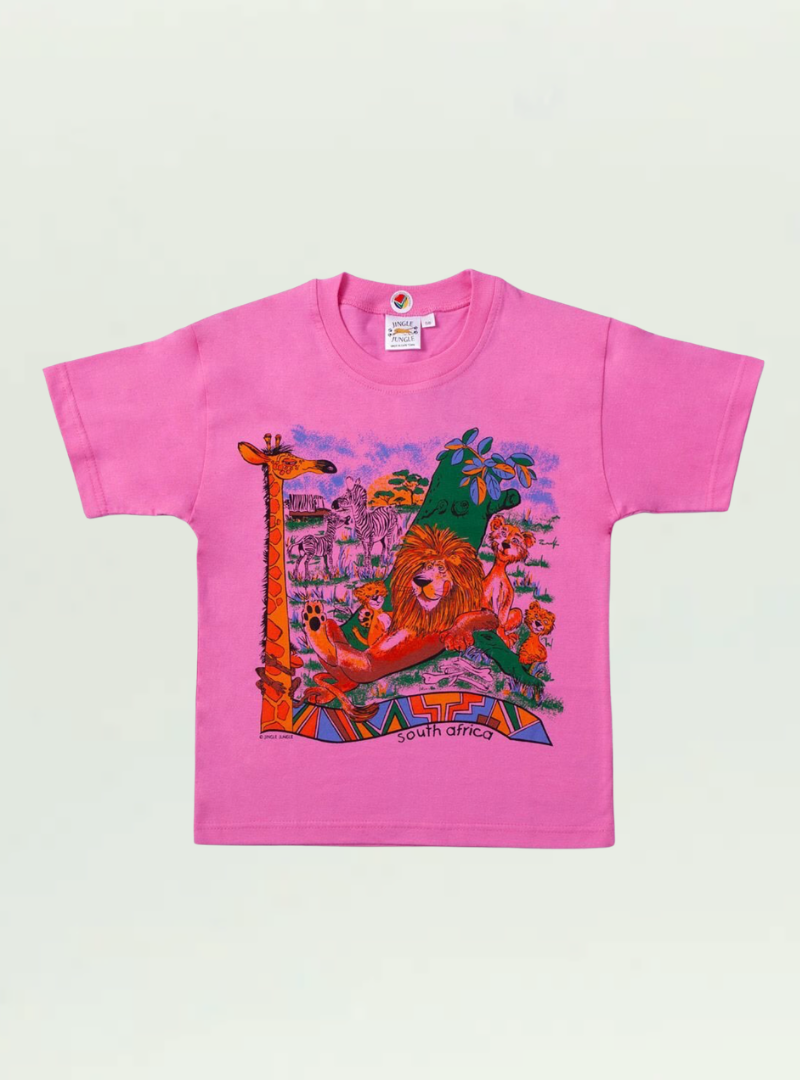 Girls Wildlife Pink T-shirt