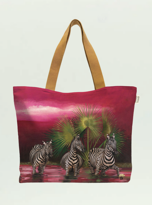 Spirit Zebra Canvas Bag