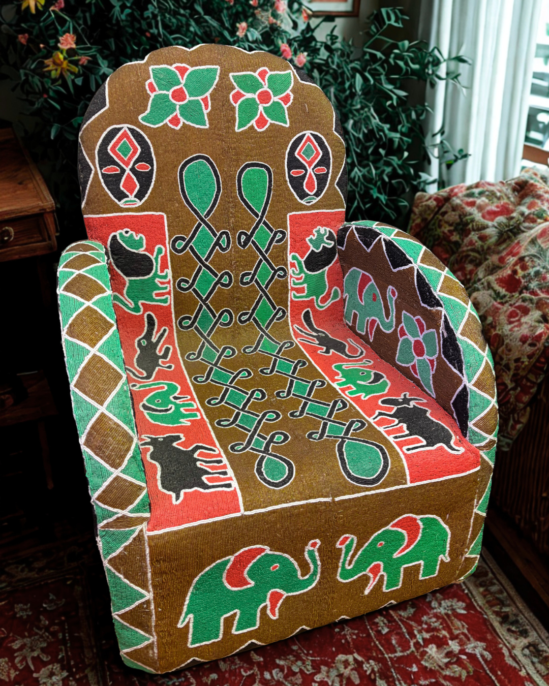 Beaded Lounge Chair