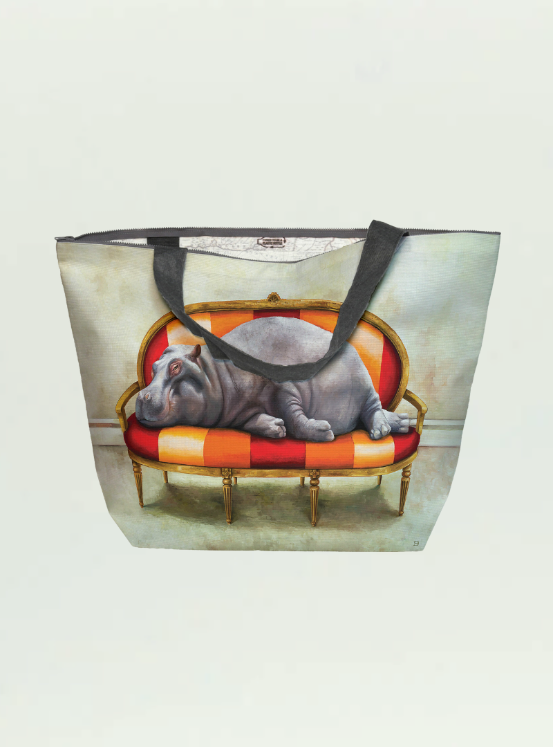 Hippo at Leisure Maxi Bag