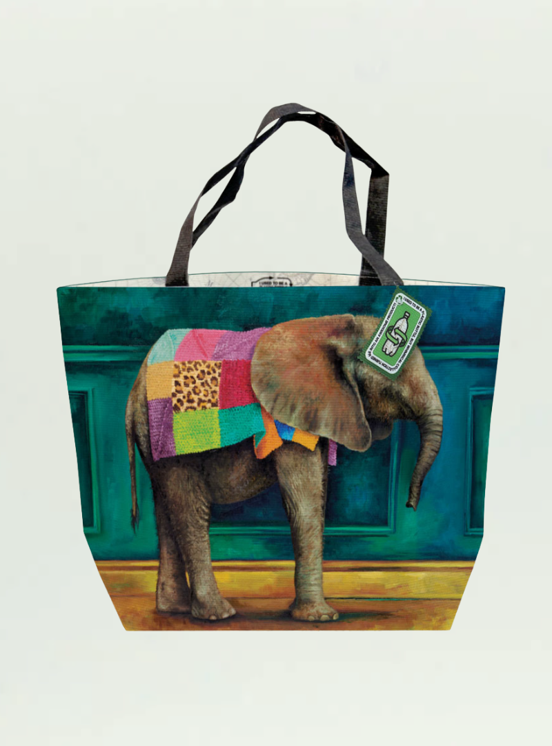 Elephant Warrior Recycled Shopper