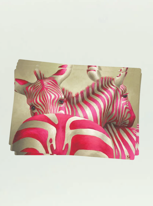 Pink Zebra Placemats Set of 4