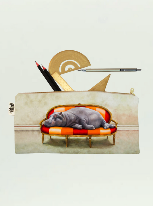 Hippo at Liesure Pencil Case