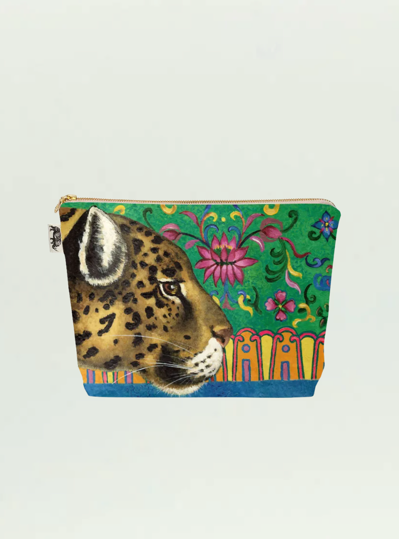 Leopard Velvet Toiletry Bag