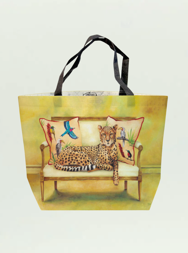 Cheetah at Leisure Recycled Shopper